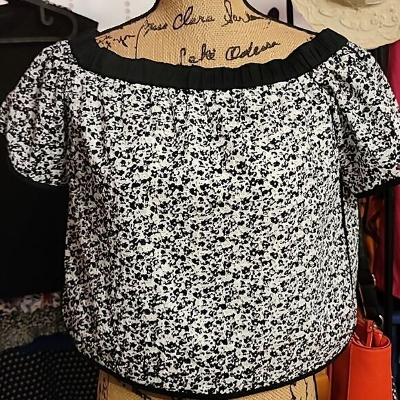 Rag & Bone Black Floral Flavia Top XXS - Picture 6 of 11